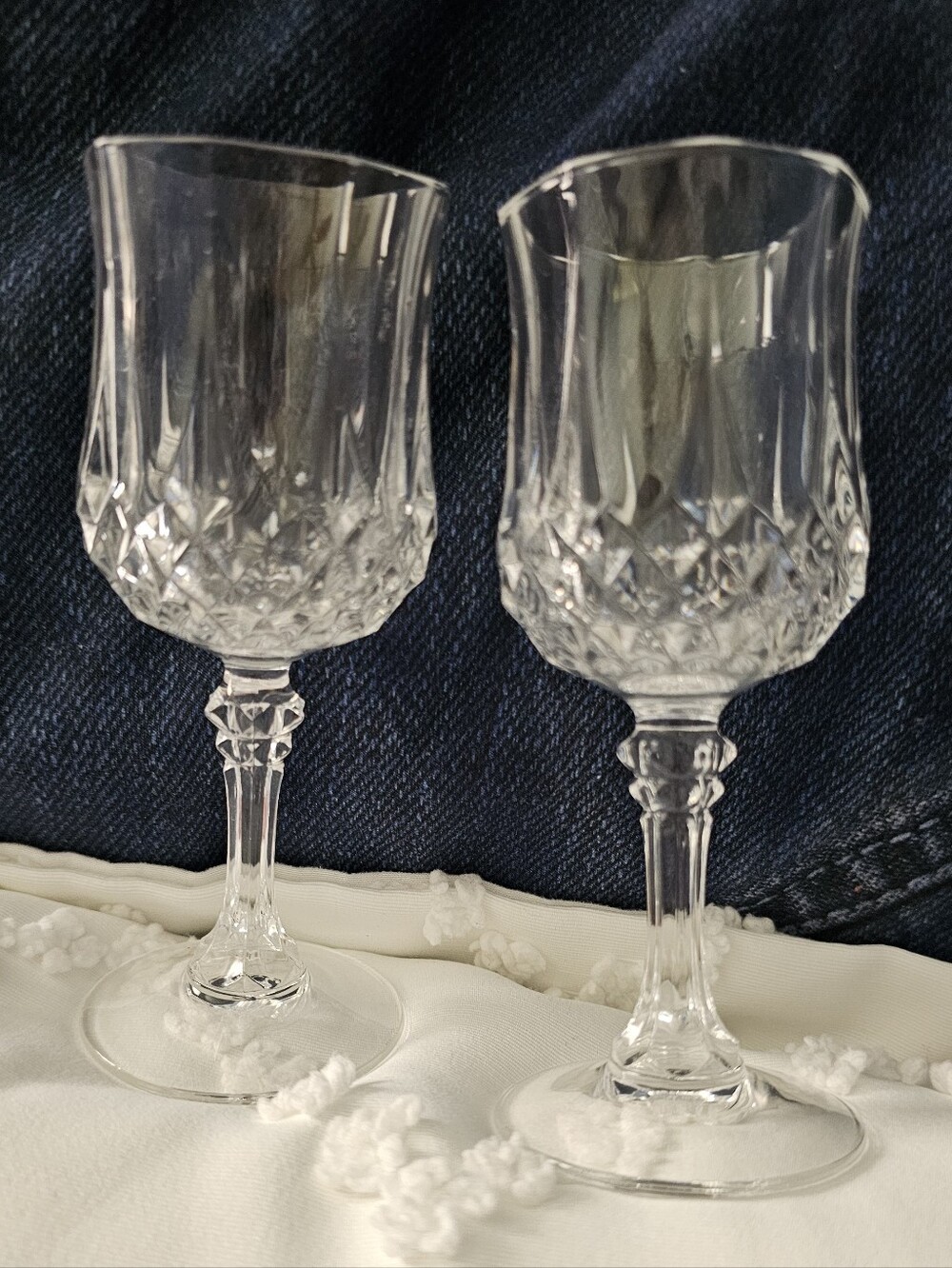 FINAL..Crystal Cut Appertif Glasses - (2 Sets) Of  (Set of 2)